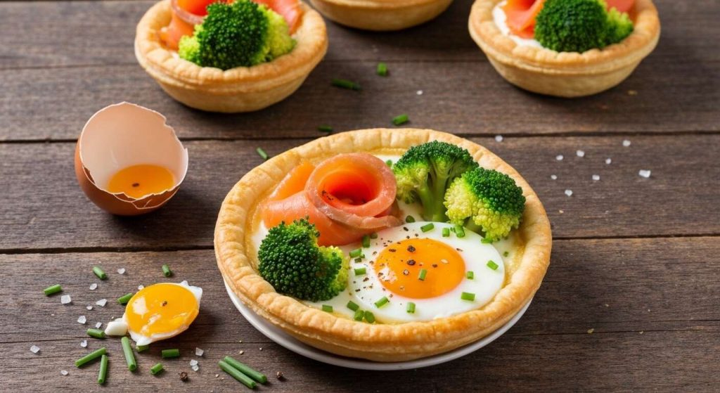 Mini-tartelettes légères au saumon et brocoli : recette savoureuse et healthy