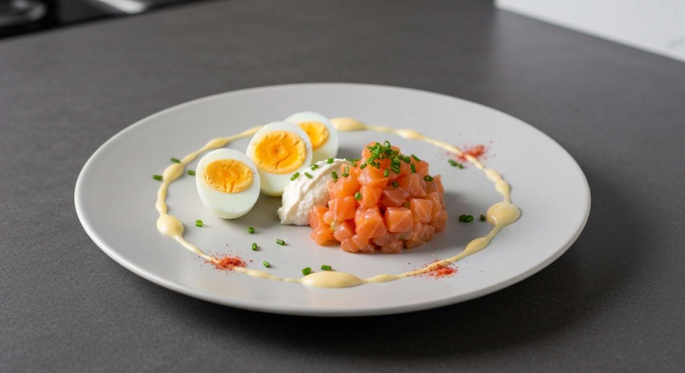 Recette d'œufs mimosa au tartare et fromage frais