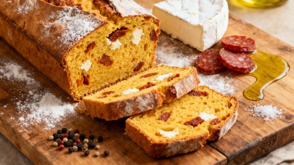 Recette de Cake Chorizo Chèvre