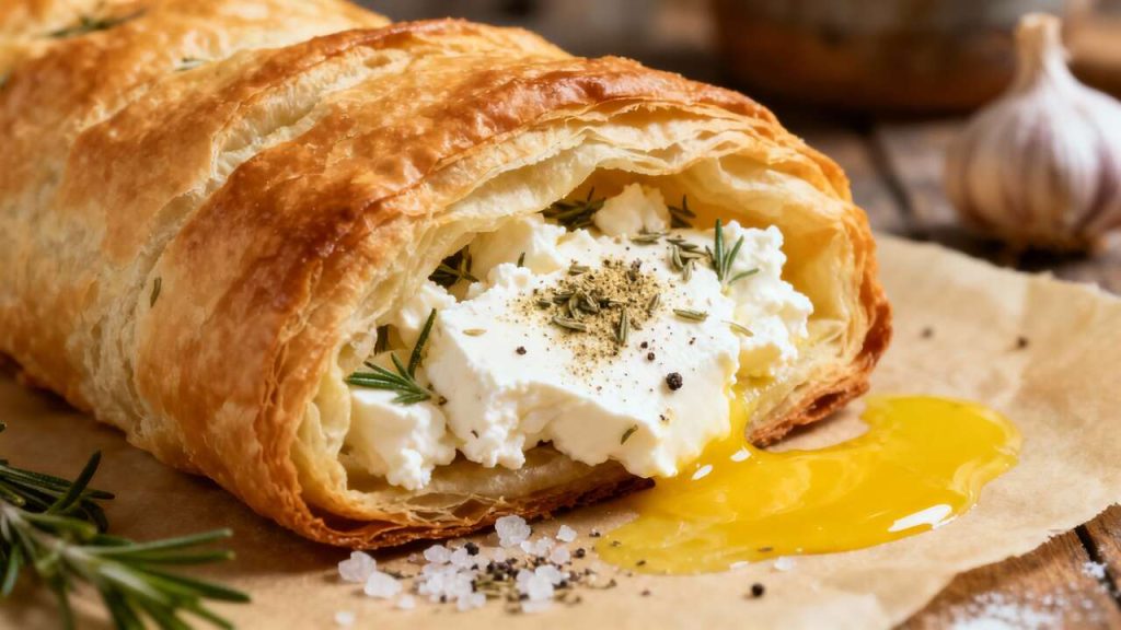 Feuilletés au fromage frais, ail et fines herbes : la recette savoureuse