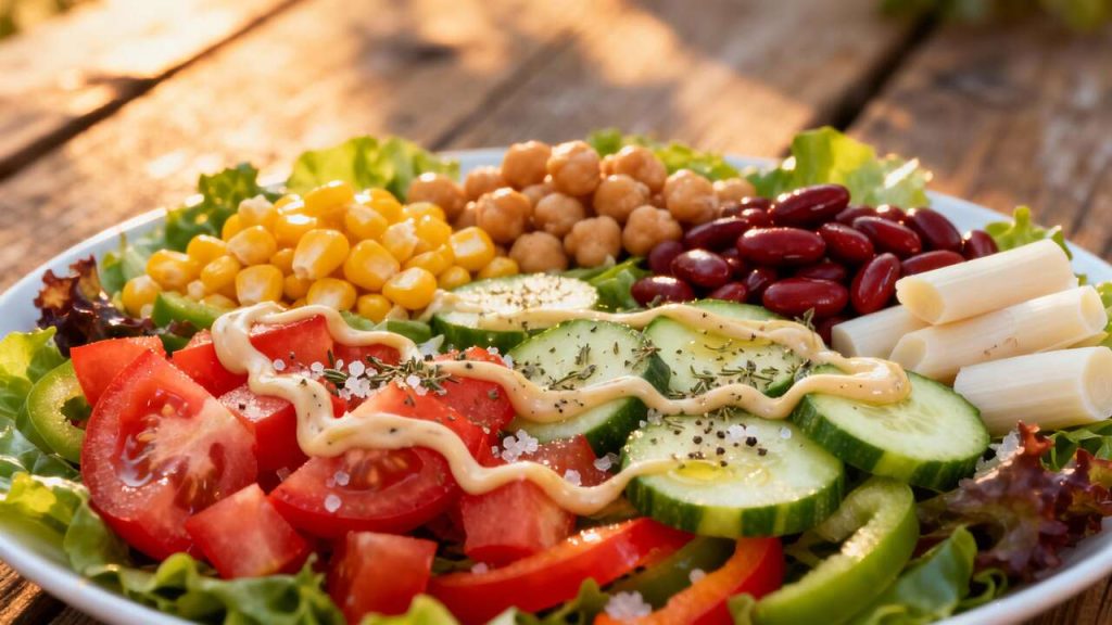 Salade de Légumes à la Mayonnaise Légère