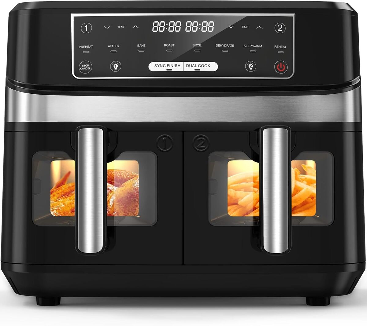 Test : air fryer double compartiment 10L 2600W