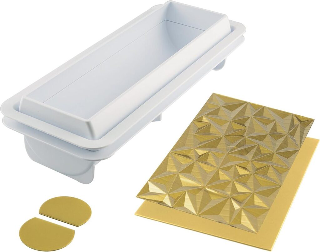 Test du kit moule à bûche Silikomart Diamant blanc