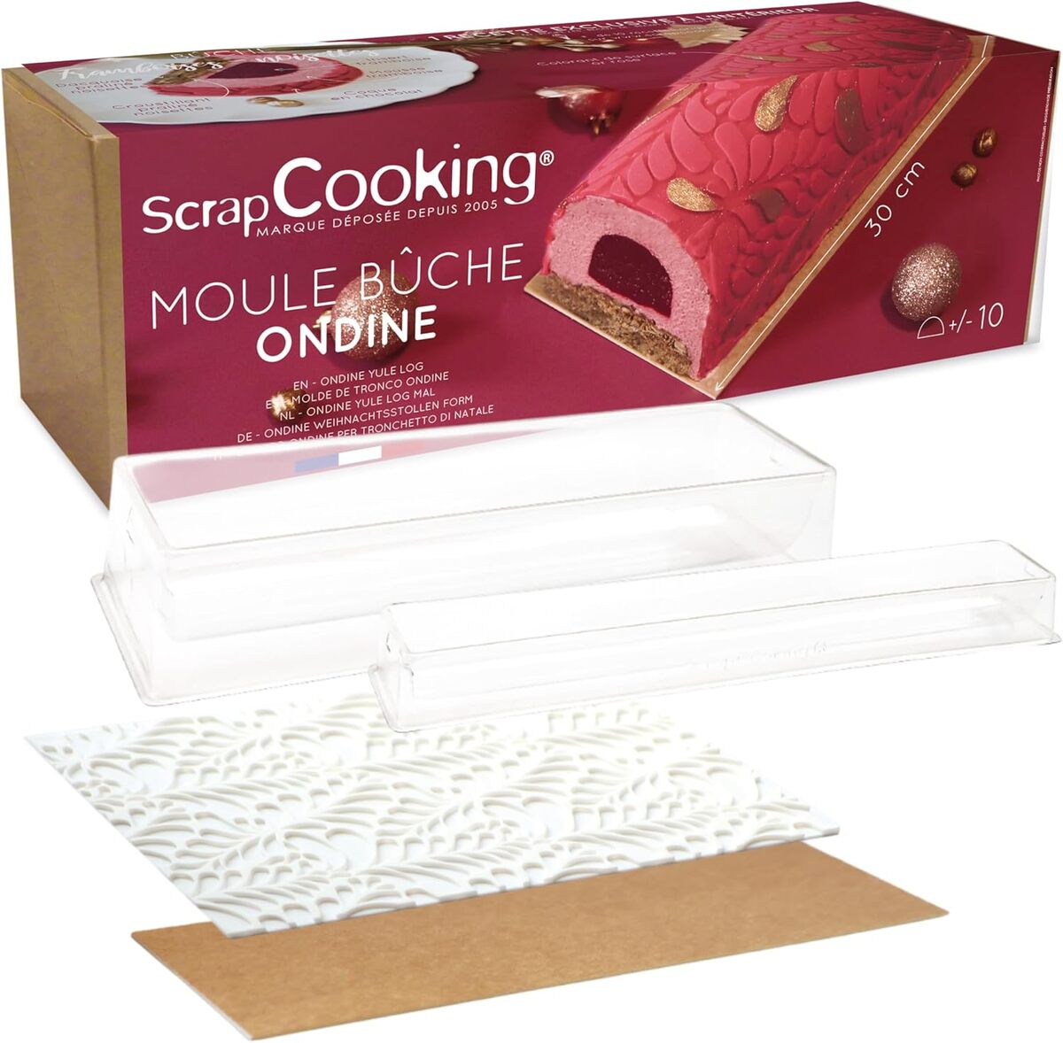 Test kit bûche de Noël Ondine ScrapCooking : moule, insert, et plus