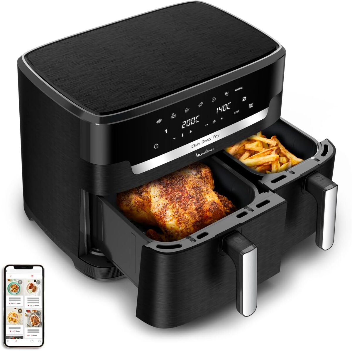 Test Moulinex Double friteuse XXL : puissance et polyvalence