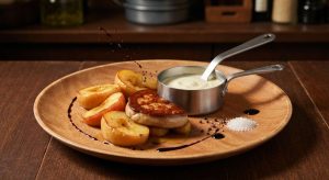 Foie gras poêlé, pommes rôties et Roquefort : une recette gourmande