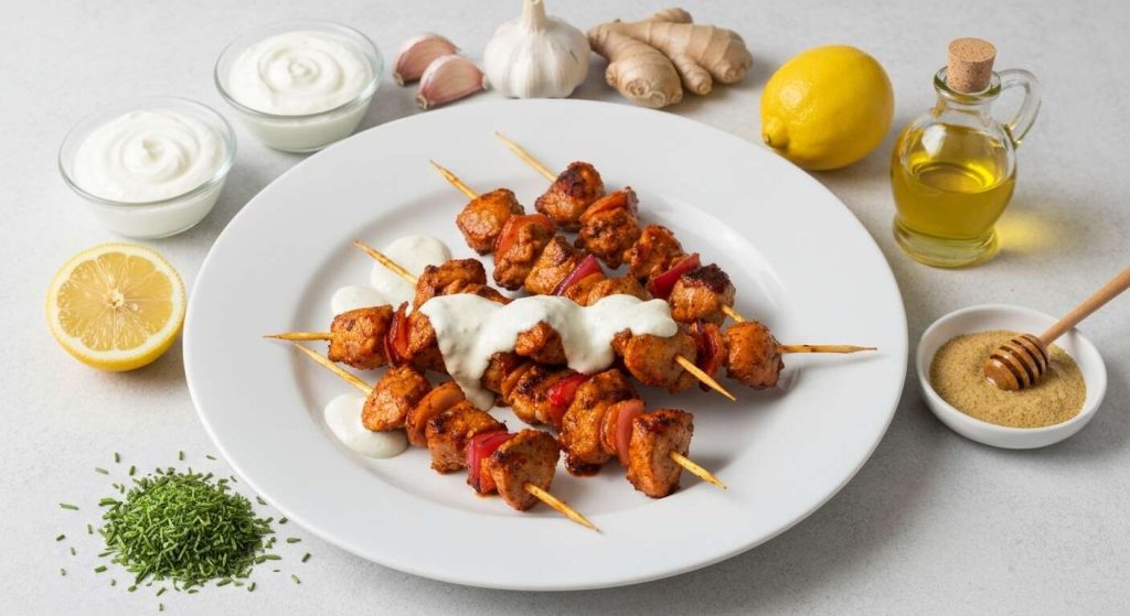 Brochettes de poulet tandoori, sauce chèvre frais : la recette savoureuse