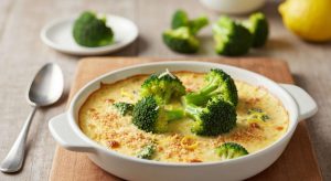 Gratin de brocolis à la béchamel légère au citron : recette minceur