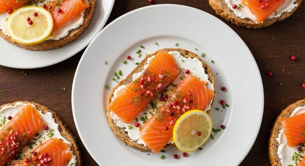 Toasts au saumon fumé et fromage frais : délice facile et rapide