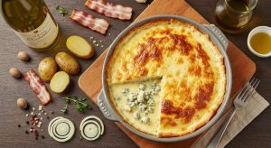 Tartiflette au poulet et au bleu : recette gourmande