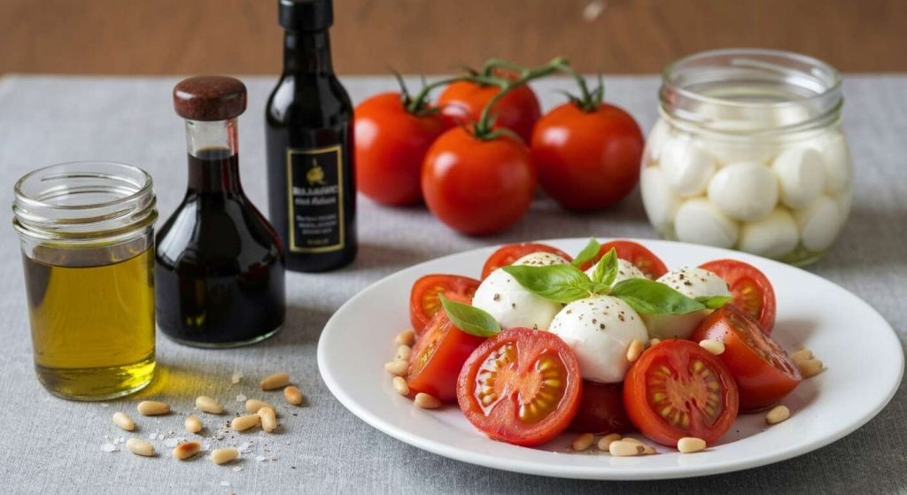 Salade Tomate Mozzarella en Millefeuille : recette Savoureuse et Facile