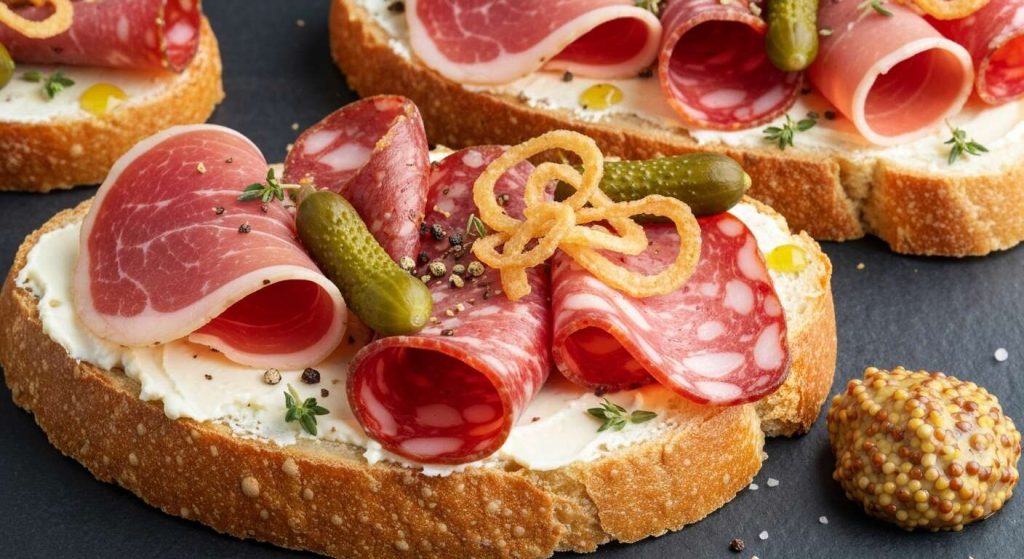 Tartine de fromage frais et charcuterie : une recette savoureuse