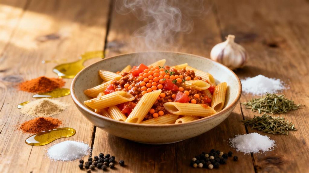Pâtes Légères Façon Bolognaise en Une Seule Casserole