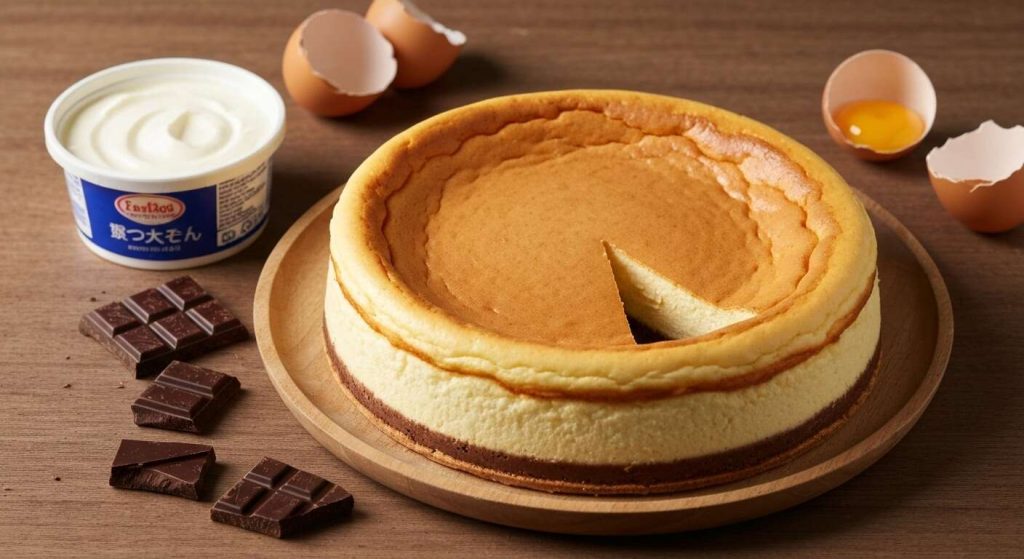 Cheesecake Japonais au Chocolat Léger : recette Facile 3 Ingrédients