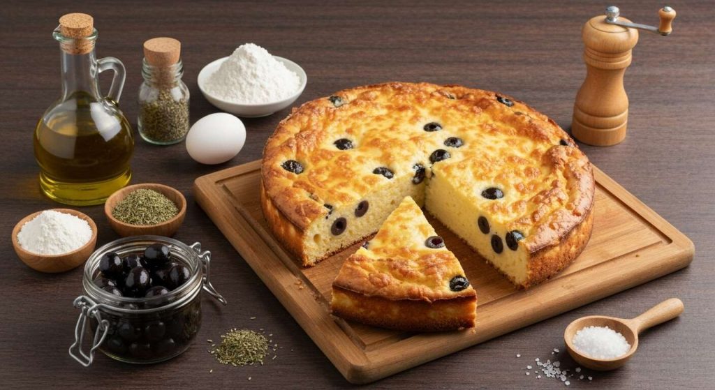 Recette de Cake au Fromage et Olives Noires