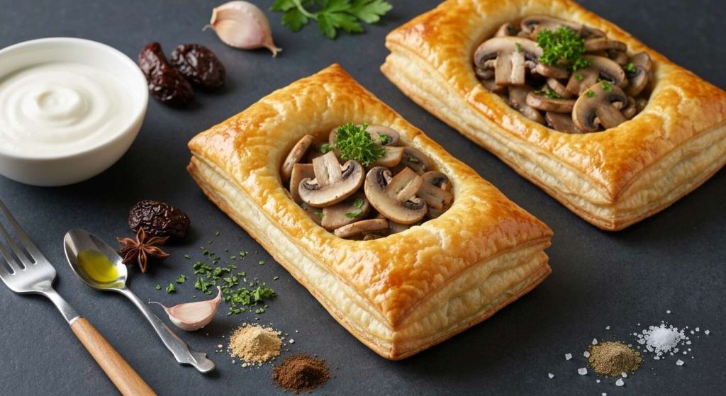 Feuilletés Légers aux Champignons : recette Savoureuse