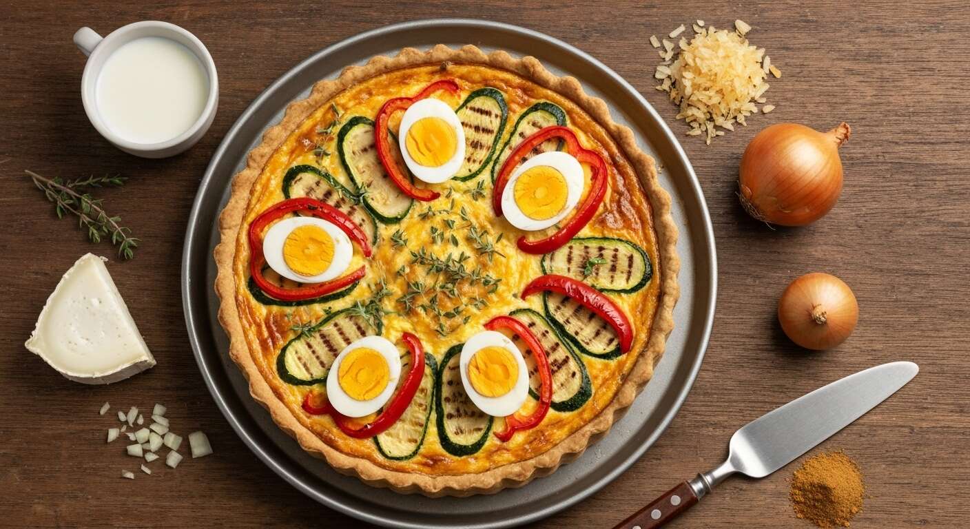Recette : quiche aux légumes et chèvre frais