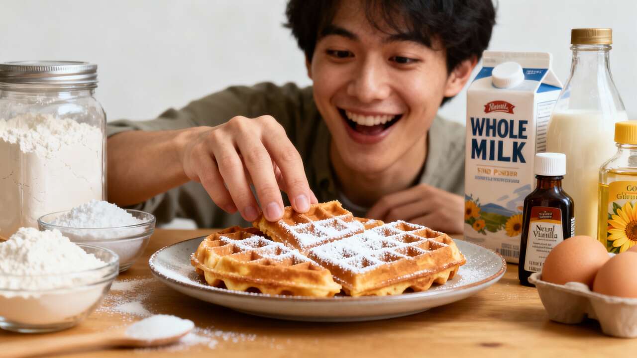 Gaufres légères et rapides : recette facile