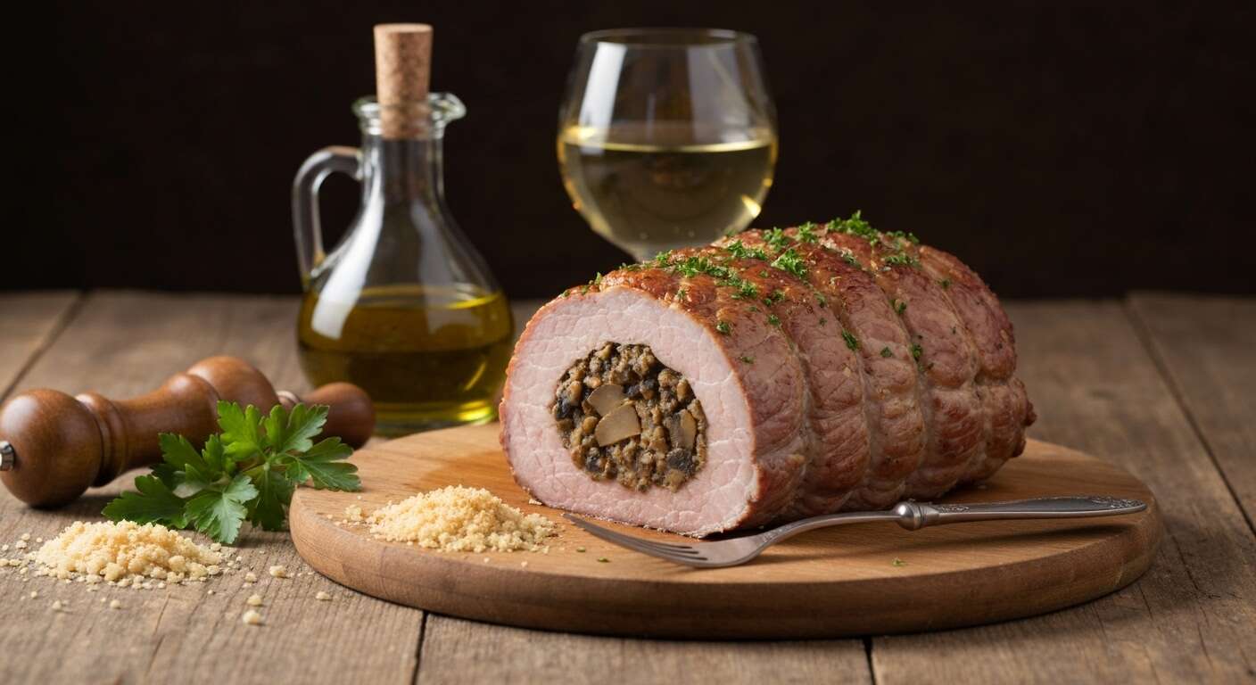 Rôti de veau léger farci aux champignons : recette gourmande et saine