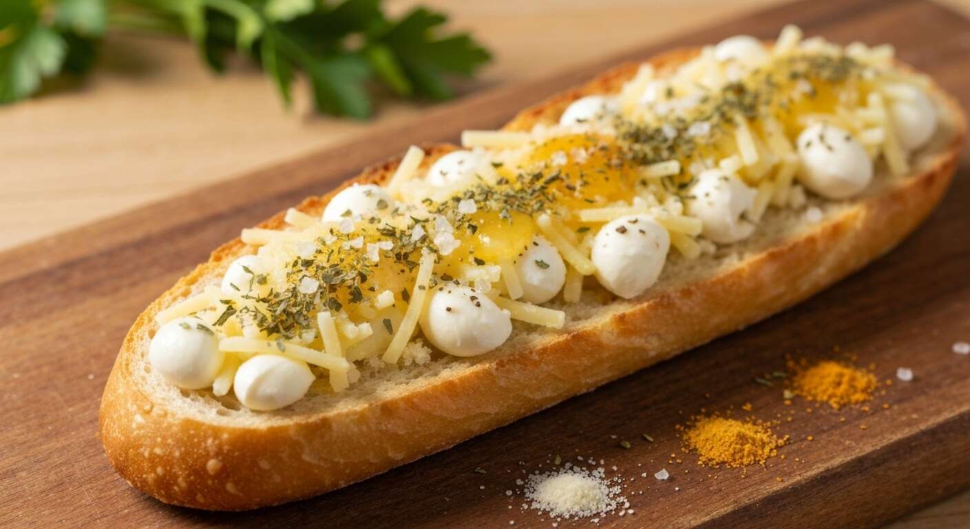 Baguette apéritive au fromage : une recette savoureuse à essayer