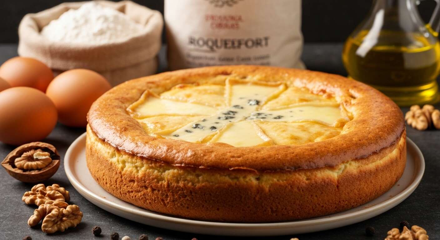 Recette de cake au Roquefort : délice fromager