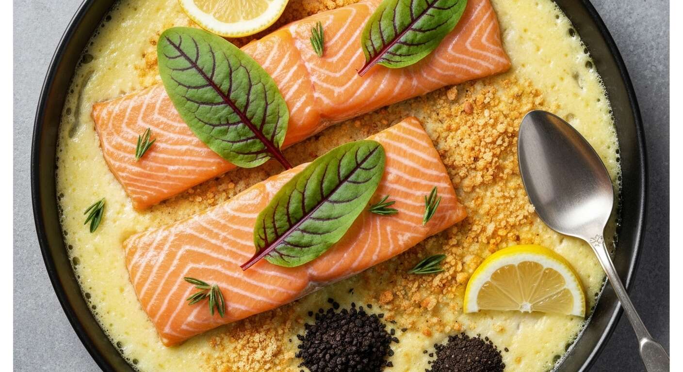 Gratin léger de saumon à l'oseille : recette au fromage blanc