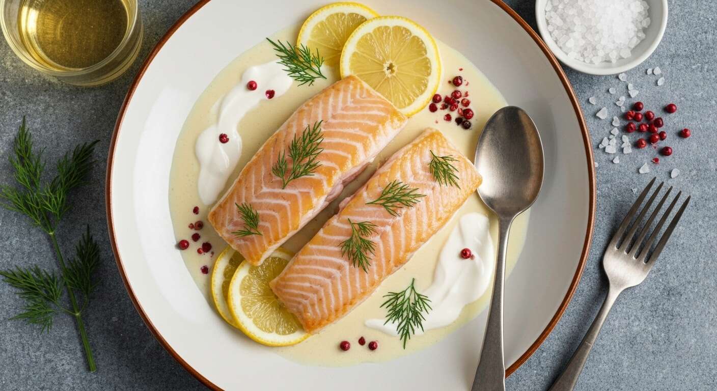 Filets de colin à la crème légère au citron : recette savoureuse et facile