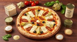 Pizza méditerranéenne au fromage de brebis : recette savoureuse