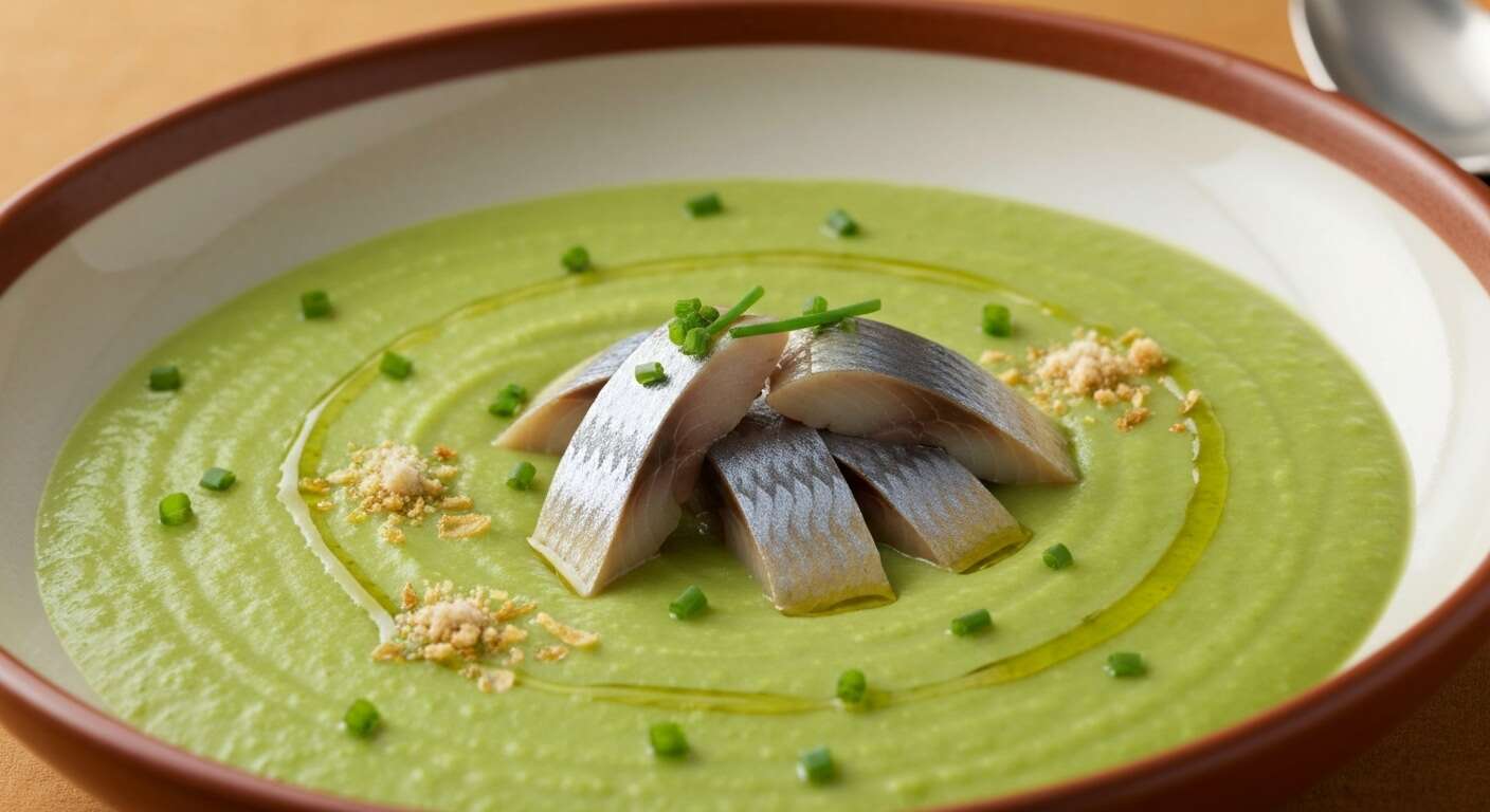 Crème légère de pois cassés aux harengs fumés : découvrez la recette !