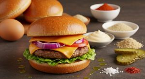 Burger de poulet haché au fromage : recette savoureuse