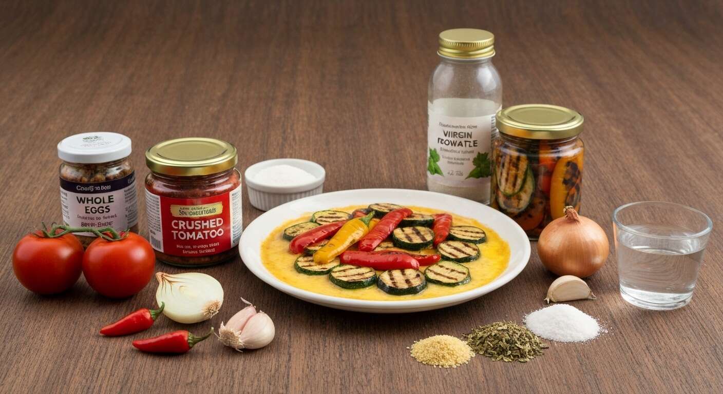 Omelette légère à la ratatouille : recette savoureuse et facile