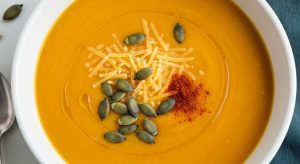Recette : soupe de Potiron Épicée au Fromage
