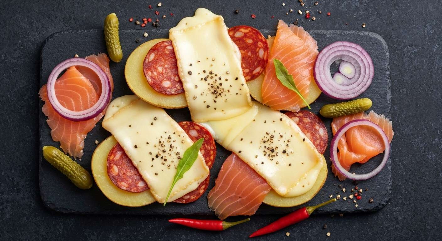 Raclette au chorizo et saumon fumé : recette originale et savoureuse