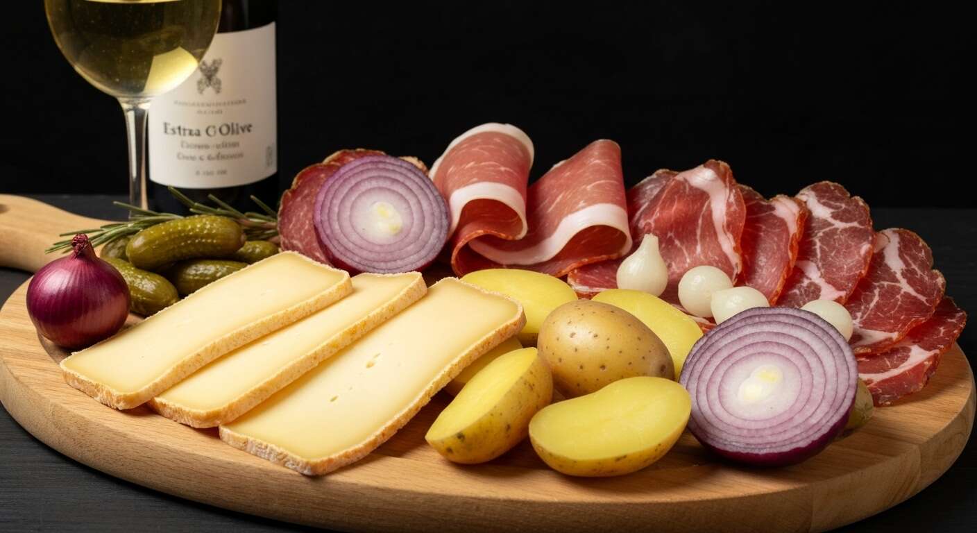 Recette de raclette aux oignons rouges et vitelottes