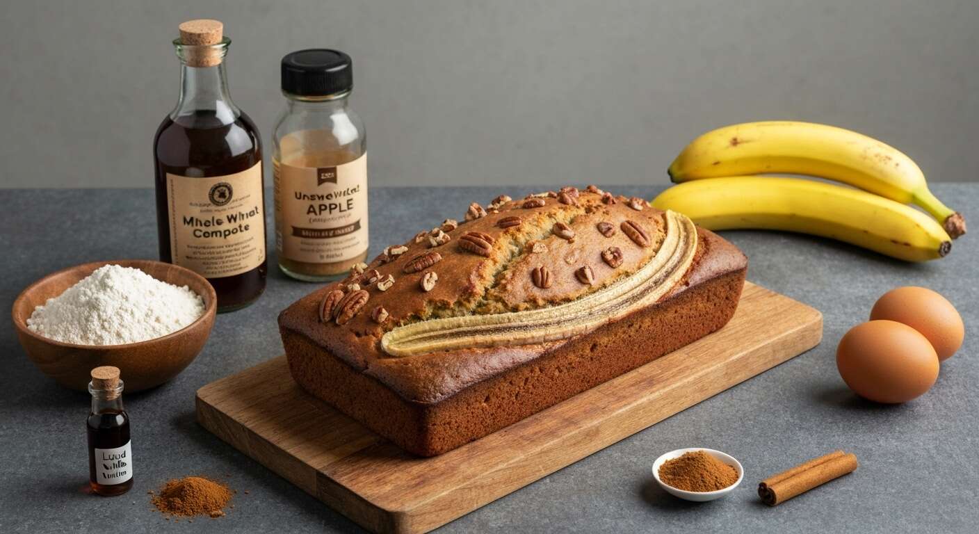 Banana Bread Léger Sans Beurre : recette Santé et Gourmande