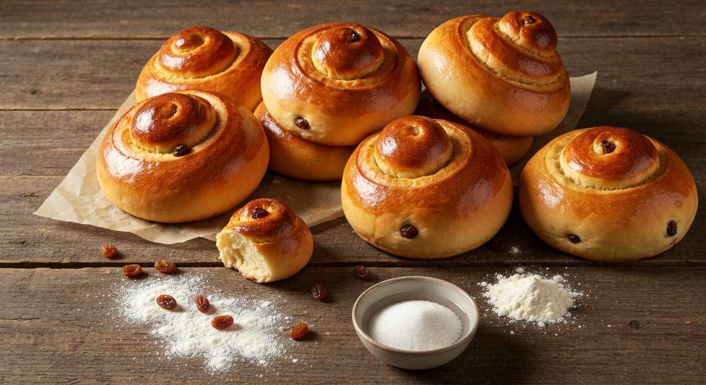 Briochettes légères roulées aux raisins secs : recette facile et gourmande