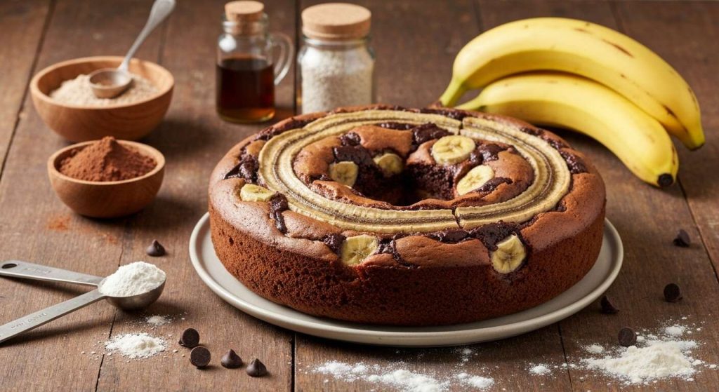 Recette de cake léger banane chocolat