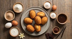 Madeleines légères au chocolat noir : recette facile