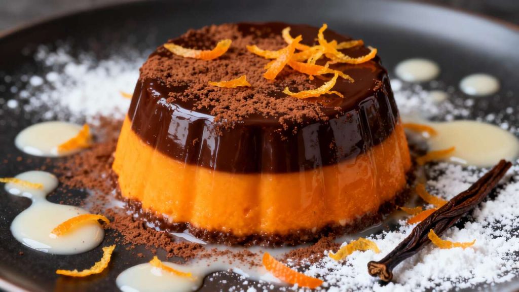 Flans légers cacao-orange sans œufs : recette gourmande