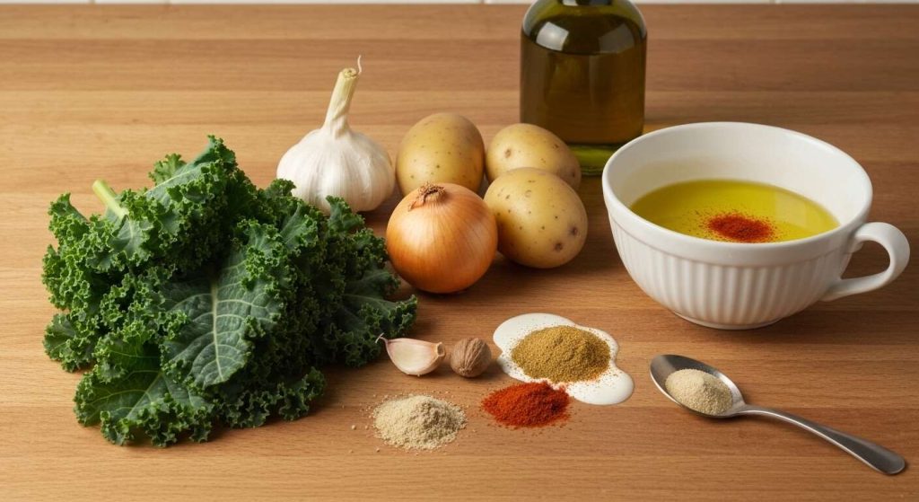 Soupe de Kale et Pomme de Terre à la Crème Légère