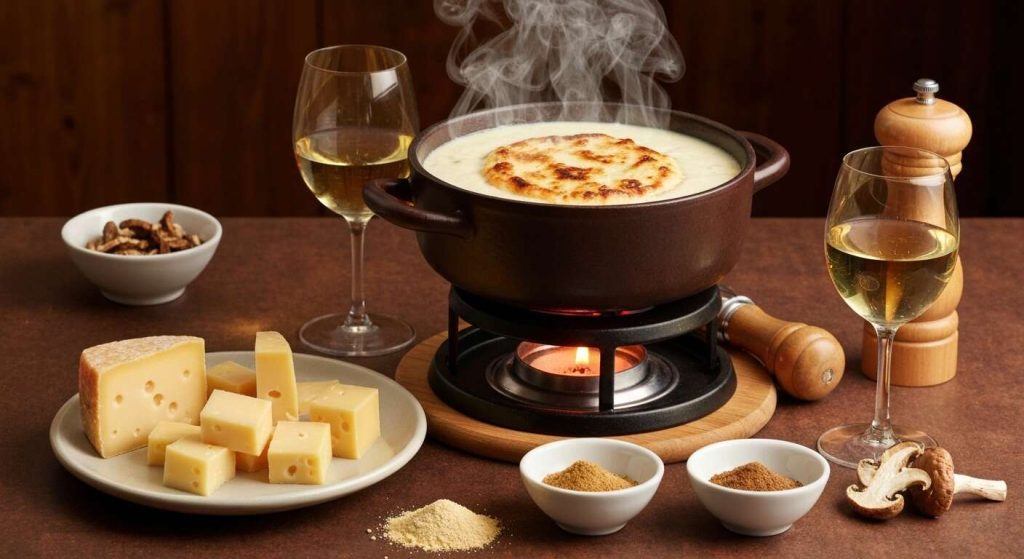 Fondue savoyarde aux champignons : la recette gourmande