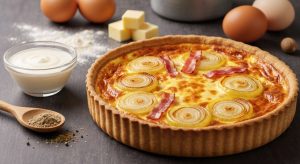 Quiche au fromage à raclette : recette gourmande