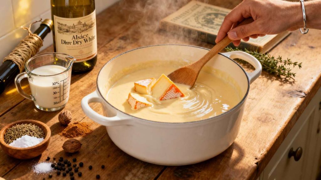 Sauce Fondante au Munster : recette Savoureuse