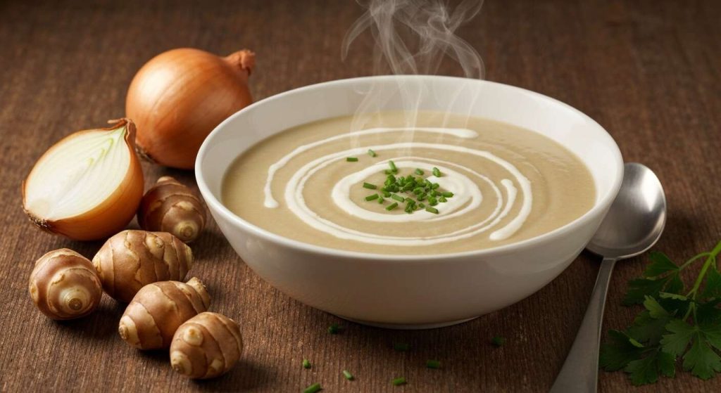 Velouté de topinambours au fromage frais allégé : recette gourmande et légère