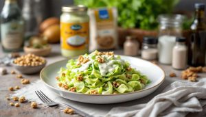 Chou vert à la crème de bleu : recette gourmande
