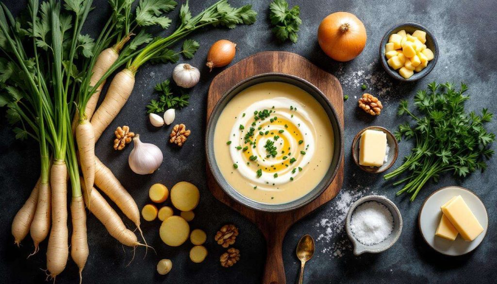 Velouté de panais à la crème de bleu : recette gourmande