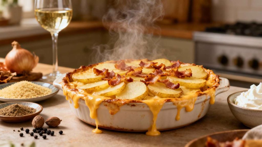 Gratin de Pommes de Terre Façon Raclette : recette Savoureuse