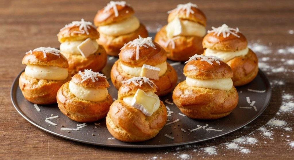 Gougères au camembert : recette savoureuse