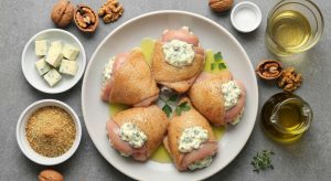 Recette : cuisses de Poulet Farcies au Bleu