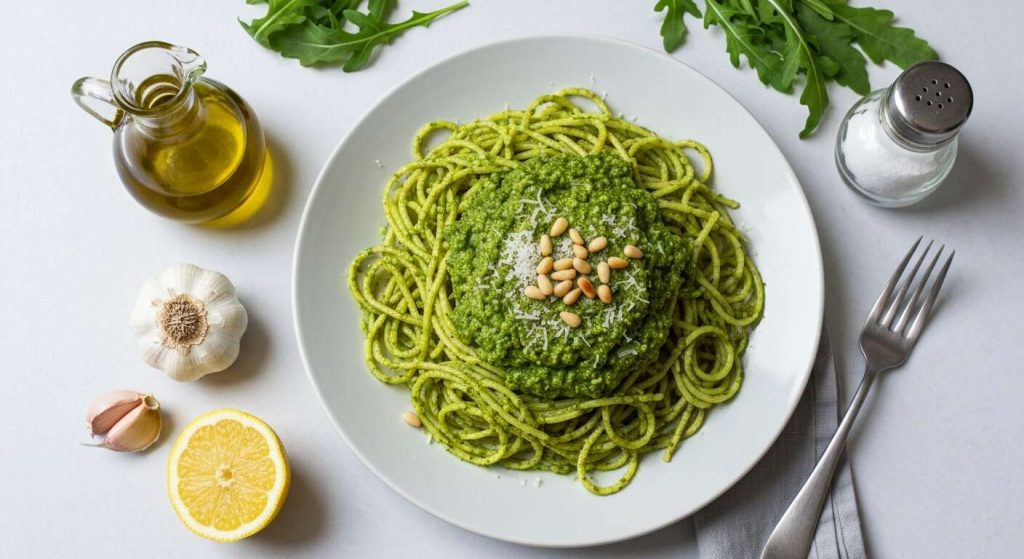 Recette de Pesto de Roquette pour Spaghetti